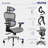 Nouhaus Ergo3D Ergonomic Office Chair Lumbar Support Mesh Office Chair with 4D Adjustable Armrest, Adjustable Headrest and Wheels, Mesh High Back Home Office Desk Chairs-55645795