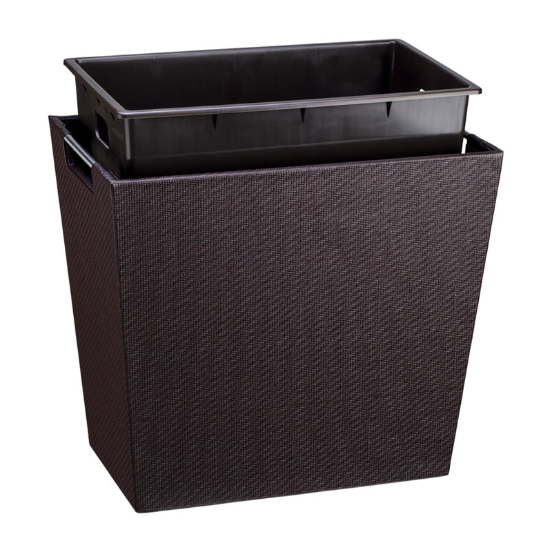 Corbeille pour déchets 4 gallons Zhanelle, Chocolat