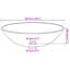 Symple Stuff Agustus 42mm L x 420mm W Glass Circular Countertop Basin Sink with Tap and Overflow-741708617