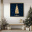 Arbre des Fêtes avec imprimé bleu marine II-399081105-399081094