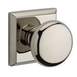 Round Privacy Door Knob with Traditional Square Rose