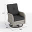 Ensemble de chaises berçantes pivotantes d'extérieur 4 pièces avec coussins et repose-pieds-1432116255