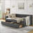 Daybed Sofas Twin Size Mid-Century Tufted Sofa Bed with Storage Drawers | Dark Grey Linen-776344681