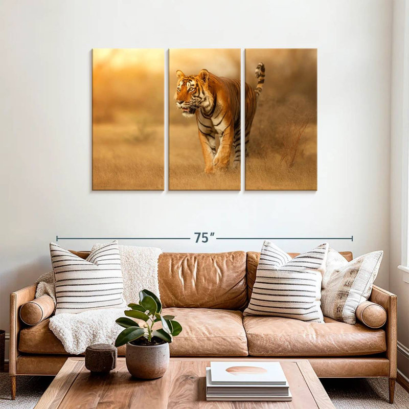 Hunting Tiger, 36" H x 57" W