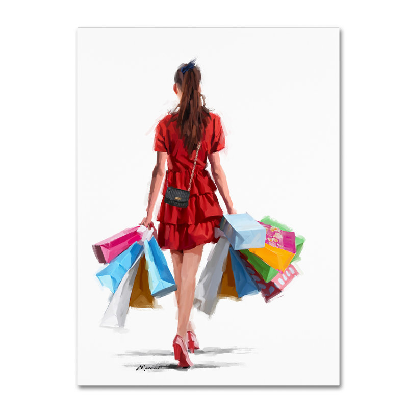 «Armand Girl Girl» par Armand, reproduction sur toile, H 47 po x l 35 po x P 2 po