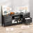 Kayleemae 55 Inch Dresser TV Stand with Power Outlets, Media Console with 4 Drawers and Open Shelf for Living Room and Bedroom or Dorm-1535991573