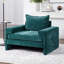 Fauteuil en chenille de luxe avec accoudoirs larges et support ergonomique-132397929
