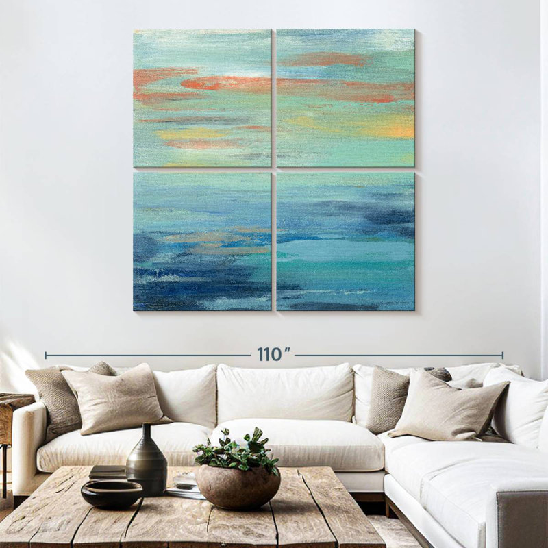 Avery Sunset Beach I, 74" H x 74" W