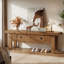 Solid Wood Storage Bench