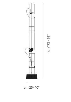 Plot Frame Floor Lamp 2 White Glossy Matt Black 2 L2409 Ul