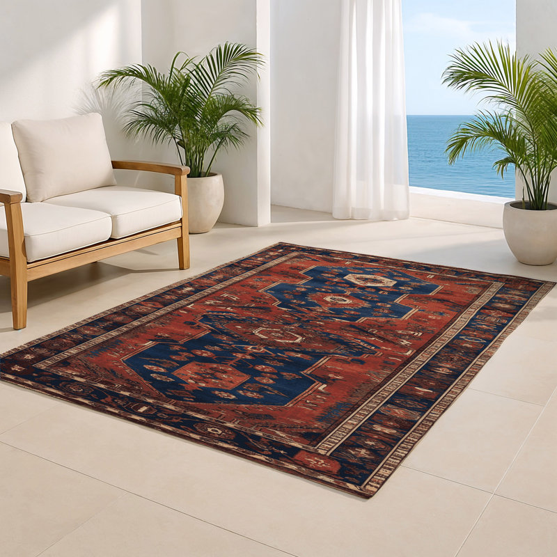Tapis turc intérieur et extérieur brun, Rectangulaire 2 pi x 3 pi