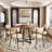 Modern Farmhouse Kitchen Dining Table Set-1072229120-1072229121-1066714989