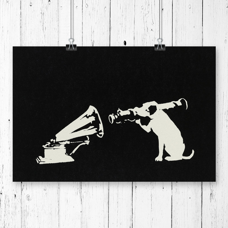 Dog Graffiti - No Frame Print, 42cm H x 59.4cm W