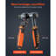 Rivet Nut Tool Kit, 9-Inch Ratchet Rivnut Tool Kit, with 10 Mandrels and 100 Nuts, Metric and SAE Size M5, M6, M8, M10, M12, 8-32, 10-24, 1/4-20, 5/16-18, 3/8-16 UNC, with a Rugged Carrying Case
