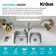 Kraus Premier 32-in 16 Gauge Undermount Double Bowl Kitchen Sink with Waste Guard™ Garbage Disposal