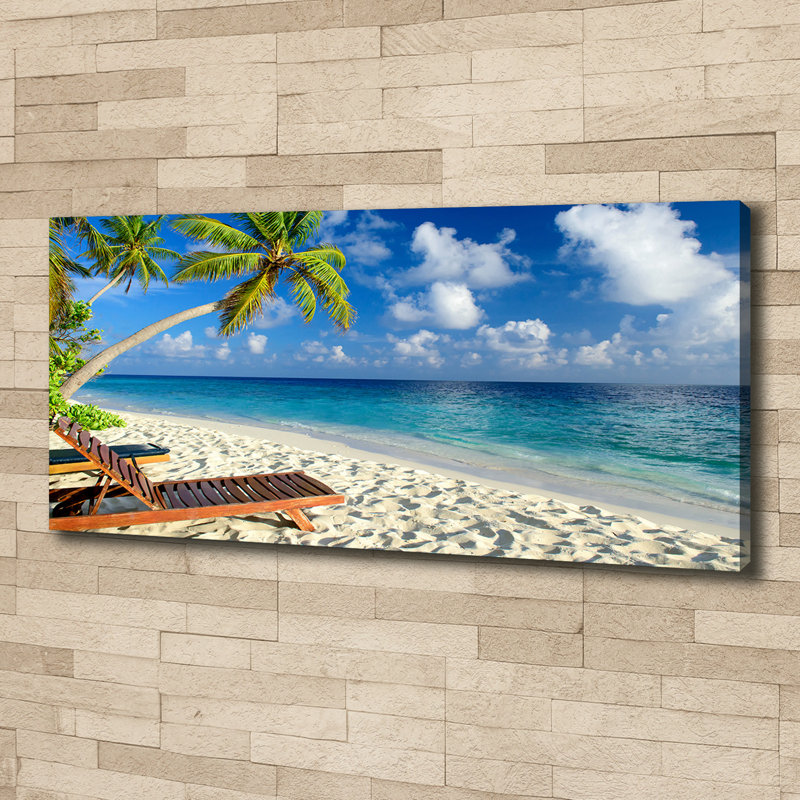 Tropical Beach - Wrapped Canvas Print