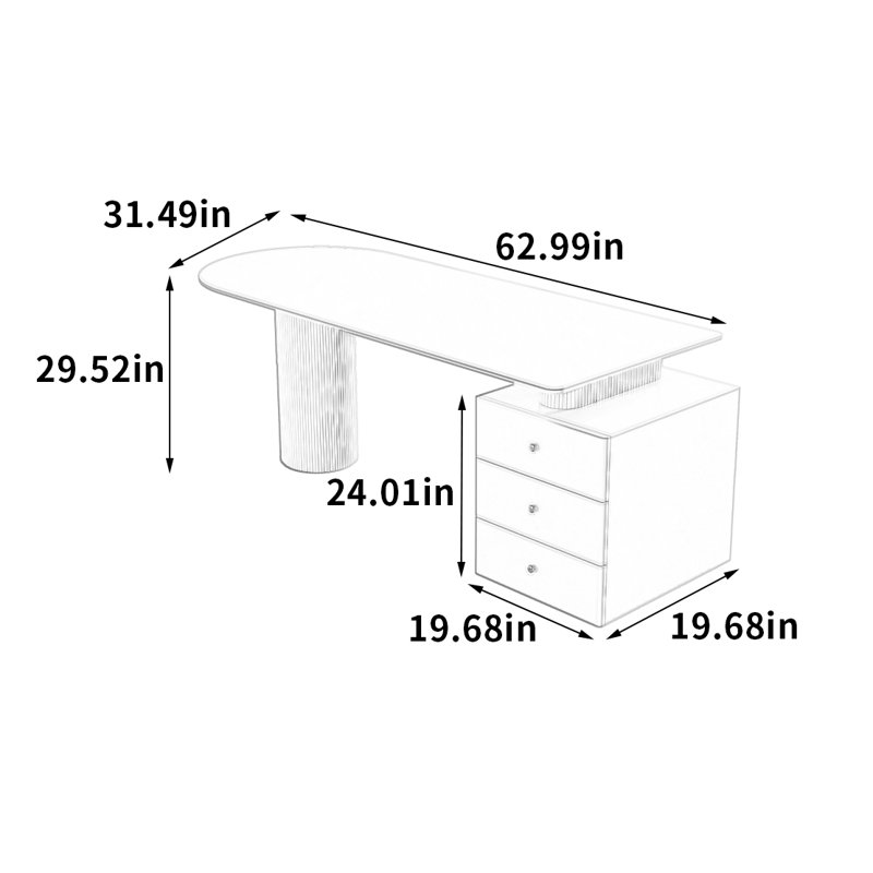 Janta, 29.52" H x 62.99" W x 31.49" D