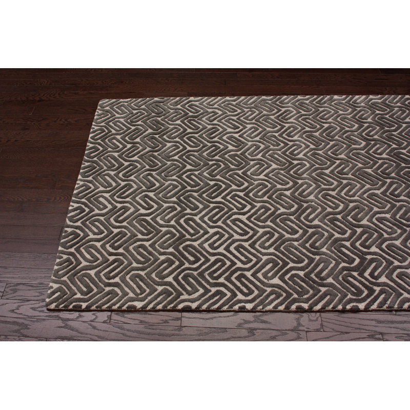 Tapis brun Mataponi, 7 pi 7,2 po x 9 pi 6 po