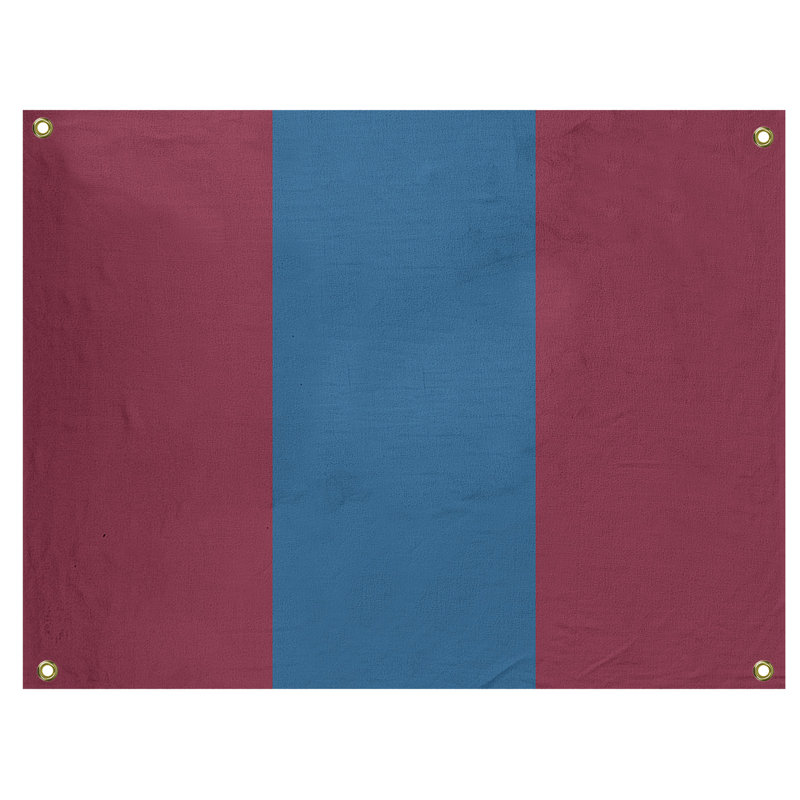 Tapisserie de polyester Colorado, H 59 po x l 80 po x P 2 po, Bourgogne / bleu / bourgogne