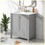 Meuble-lavabo moderne multifonctionnel avec lavabo et tiroir-105353017