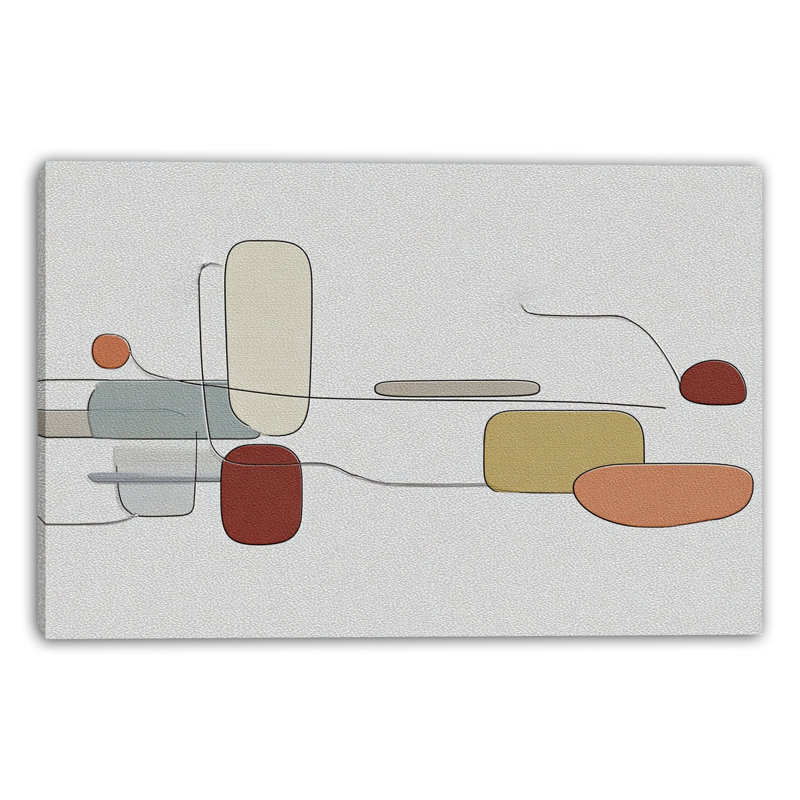 Art mural abstrait abstrait, H 12 po x l 16 po x P 1 po