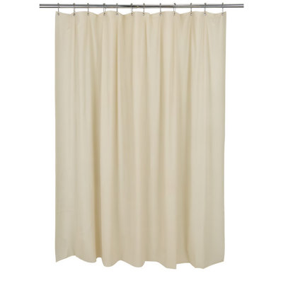 Doublure de rideau de douche en plastique de couleur unie Clairette
