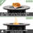 30" Propane Gas Fire Pit Table, 50000 BTU Round Steel Fire Pit With Wood Grain Ceramic Tabletop For Outside Patio Deck Garden Backyard- Black