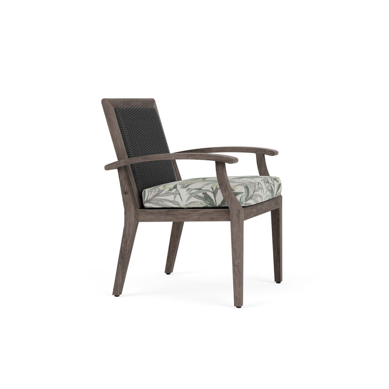 Frontier Outdoor Dining Armchair, Calidora Mist, Charcoal