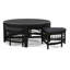 Raffles Rattan Cocktail Table with Benches-71441855-86525563