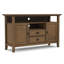 Redmond 54"W Solid Wood Tall TV Stand for TVs up to 60" with Storage Cabinets-1382945639