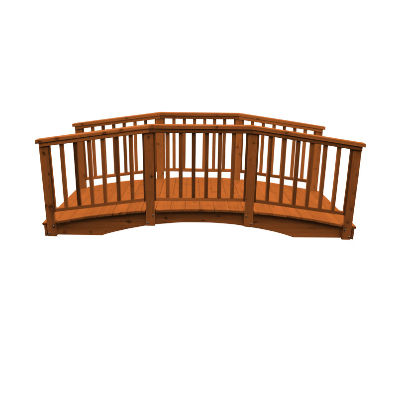 Pont-balustre Western Cedar 12 pi, Teinte séquoia