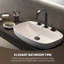 Robinet de lavabo de salle de bain moderne en laiton massif noir mat avec ensemble de drain-69597217-94242642
