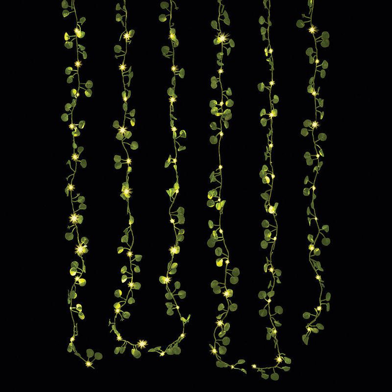 Guirlande verte 0,9 pi avec lumières DEL