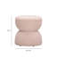 Repose-pieds en chenille rose clair Tomlin-618963751