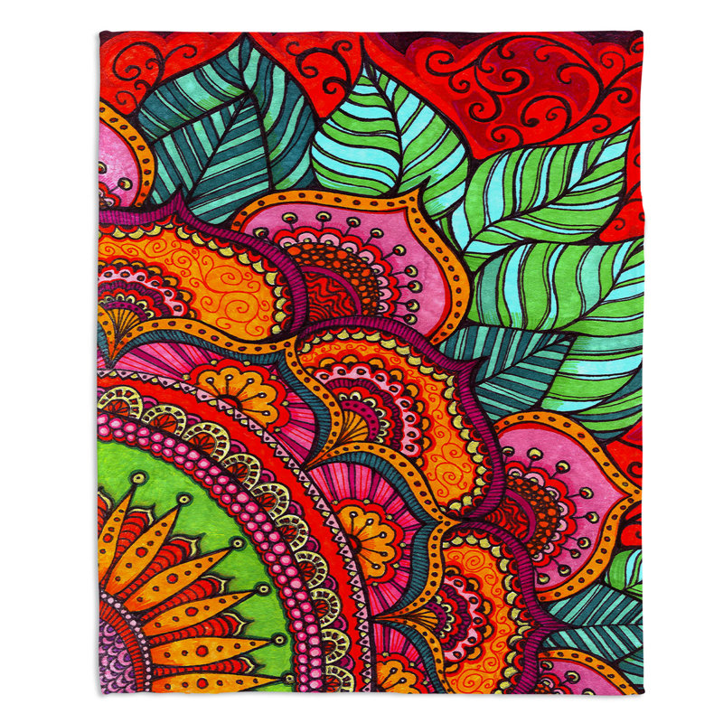 Hand Woven Throw Blanket, 51" x 60"