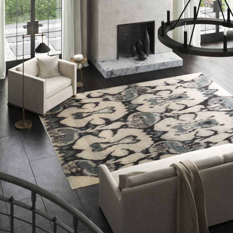Wool Ikat Area Rug