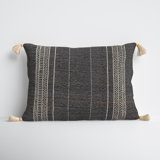 Gordon Embroidered Cotton Blend Throw Pillow