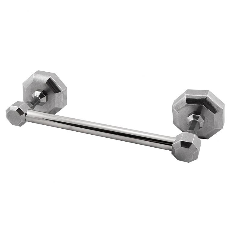Archimedes Towel Bar, Vintage Pewter, 2.5" H x 20.5" W x 3.5" D