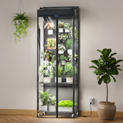 Barrina LH600 Indoor Plant Greenhouse Cabinet with Pegboard, 70W Full Spectrum Grow Light