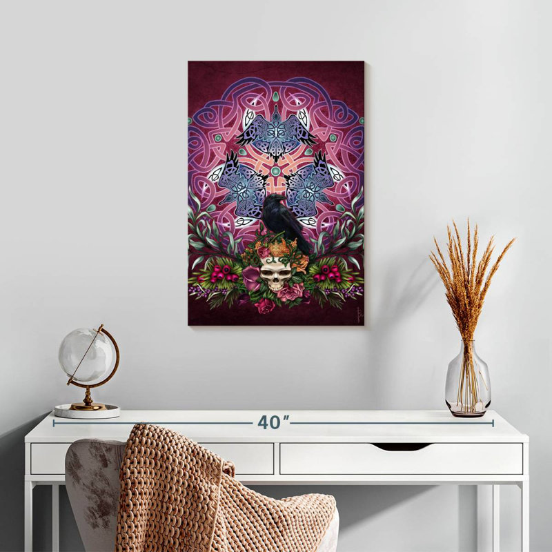 Brampt Celtic Totem Morrigan's Ravens, 24" H x 16" W