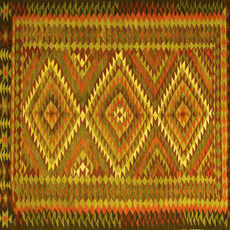 Layleigh Washable Southwestern Indoor Rug, Square 8'
