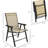 Of 4 Folding Chairs For Patio - Stackable Outdoor Dining With . Lightweight, Portable Lawn, Beach, Tailgating, Metal Frame, No Assembly 4Pcs Dining, Beach. With , Assembly, Mixed Brown