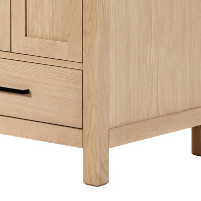 Cambridge 66.25'' Double Bathroom Vanity with Carrara Quartz Top