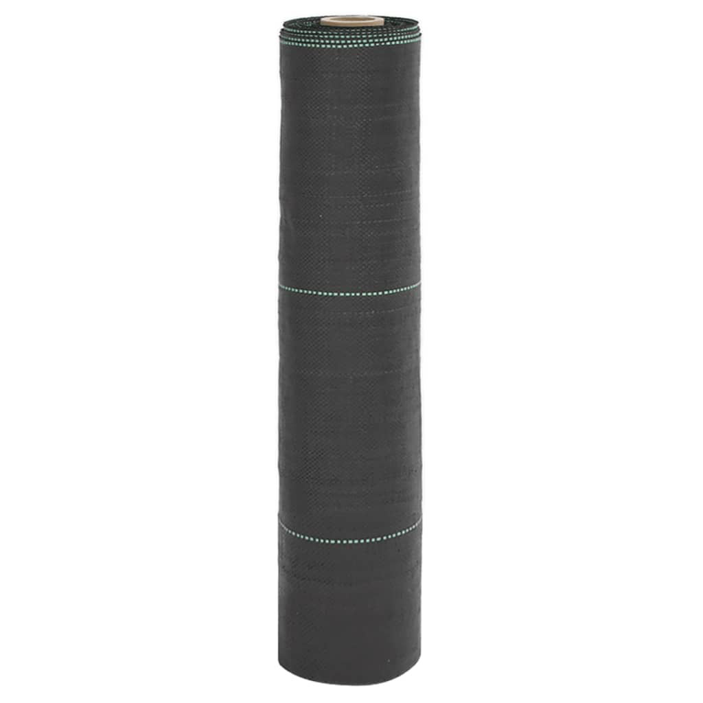 Vidaxl (0.5 X 10 M (150 G/Square Metre)) Weed Membrane Weed Barrier Fabric Weed Control Ground Cover Black Pp - Image 2