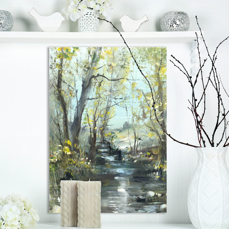 « creek », reproduction sur toile tendue, H 20 po x l 12 po x P 1po