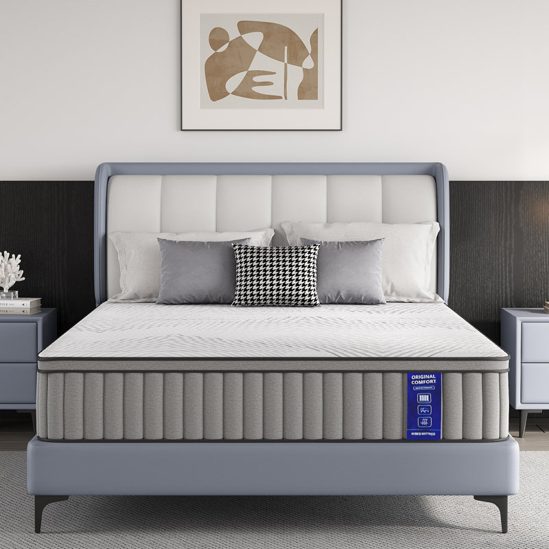  EGOHOME 10.5" Medium Hybrid Mattress, Full