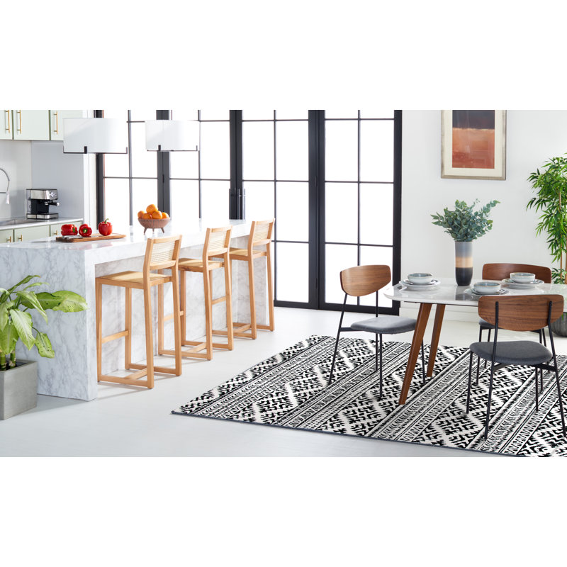 Talkington Geometric Looped / Hooked Area Rug, Rectangle 235 x 305cm
