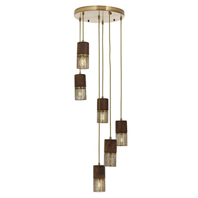 Demps 6 - Light Shaded LED Chandelier