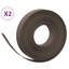 Ensemble de 2 bordures de jardin en polyéthylène noir 32,8 pi 5,9 po Vidaxl-112605768-112605769