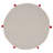 100% Cotton No Pattern Round Placemat